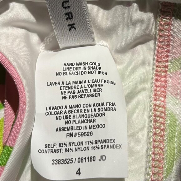 Trina Turk Womens La Palma Halter Tankini Top Size 4 Tropical Floral Print - Picture 7 of 7